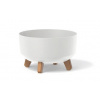 PROSPERPLAST Kvetináč GRACIA LOW 28,5 cm biely