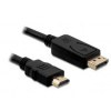 DeLOCK - Video kabel - DisplayPort / HDMI - DisplayPort (M) do HDMI (M) - 2 m 82587