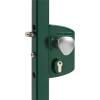LOCINOX LEKQ 6005 - komplet zámkovej krabice pre profil 40 až 60 mm, s funkciou otvárače, Fail Open, pre krídlové bránky, zelený