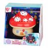 Teddies houba projekční plast na baterie se světlem zvukem v krabičce 17x17x15 cm