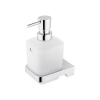 Nimco MAYA Dávkovač mydla s držiakom, 250 ml, matné sklo/chróm MA 29031C-T-26 MA 29031C-T-26