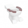Geberit Bambini - Stojace WC, pre deti, zadný odpad, biela/karmínová Y212010000