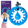 Hula hop s výstupkami DrFit 120 cm modrý