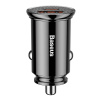 Baseus CCALL-YS01 A+C Dual PD3.0 QC4.0 30W čierny auto nabíjač.