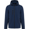 KARIBAN VINTAGE K422 / Softhellová bunda s kapucňou - navy M