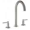 Grohe Atrio - Umývadlová batéria s výpustom a otočným výtokom, veľkosť M, 3-otvorová inštalácia, supersteel 20009DC3