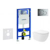 Geberit Duofix Set predstenovej inštalácie, klozetu Oudee Vortex a dosky softclose, tlačidlo Sigma01, lesklý chróm SANI11CA1146