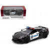 Automobil Kinsmart 2021 Corvette Police čierny