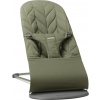 Babybjörn Babybjorn ležadlo Bliss Dark green Woven Petal , tm.šedá konštrukcia
