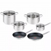 Sada hrncov Tefal nerezová oceľ 10 ks (B922SA55)