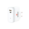 SKROSS USB A+C nabíjecí adaptér EU, 27W, typ C
