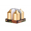 Emocio adventný Valec 4ks 50x90 metal zlaté sviečky