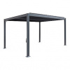 DEOKORK Záhradný kovový altánok ECONOMY 3x3 m (grafit)
