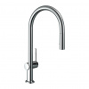 Hansgrohe Talis M54 - Kuchynská páková batéria 210, vyťahovateľná spŕška, 2jet, sBox, chróm 72801000