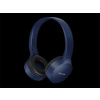 Panasonic RB-HF420BE-A, bezdrátové sluchátka, přes hlavu, Bluetooth, Mikrofon, XBS, 50 hodin výdrž, modrá
