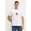 Bavlnené tričko Calvin Klein Jeans pánske, biela farba, s potlačou, J30J327471 L
