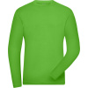 James & Nicholson Tričko JN 1804 Solid, elastické, dlouhý rukáv, pánské COT02180404203-lime green L Zelená lime