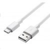 PremiumCord Kabel USB 3.1 C/M - USB 2.0 A/M, rychlé nabíjení proudem 3A, 10cm, bílá ku31cf01w