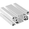 Hliníkový drážkový profil ISP drážka 8 L81 lehký 80 x 40 mm 6 drážek (1ks = 25cm)