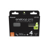 ENELOOP PRO AA/tužková batéria 1,2 V 2500 mAh batéria + box na batérie (4 ks)