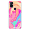 Odolné silikónové puzdro iSaprio - Orange Liquid - OnePlus Nord N10 5G