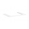 Hansgrohe Xelu Q - Doska pod umývadlo 78x55 cm, výrez uprostred, lesklá biela 54109050