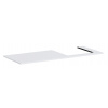 Hansgrohe Xilesa E - Doska pod umývadlo, 138x55 cm, výrez vpravo, matná biela 54273700