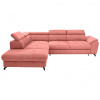 Stylife ROHOVÁ SEDACIA SÚPRAVA, textil, koralová - Sedačky - 000553009542