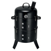 Gril BBQ Smoker, 3v1 grilovanie, údenie a vodné údenie, 44x78 cm