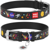 Wau Dog Kožený obojok so vzorom NASA