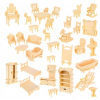 Kruzzel 3D puzzle nábytok pre bábiky 34 ks