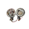 Prídavné svetlá na motorku a chopper chrómové
