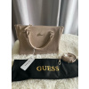 Dámska Kabelka crossbody Guess LORELAI SATCHEL krémová