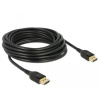 Delock DisplayPort prepojovací kábel Konektor DisplayPort 1 m čierna 85658 pozlátené kontakty, krútený, trojžilový tienený, 4K UHD, 8K UHD Kábel DisplayPort; 85658