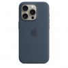 Apple iPhone 15 Pro Silicone Case with MagSafe - Storm modré MT1D3ZM/A