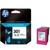 HP 301 Tri-color Original Ink Cartridge atramentová náplň 1 kusov Originál Štandardná výťažnosť Azúrová, Purpurová, Žltá (CH562EE)