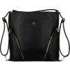 Čierna elegantná dámska priestranná kabelka Rovicky R-KP-18-A19 ONE SIZE