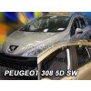 Deflektory - Peugeot 308 Combi 2007-2013 (+zadné)