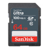 SanDisk Ultra 64 GB SDXC Memory Card 100 MB/s - SanDisk SDXC UHS-I 64GB SDSDUNR-064G-GN3IN