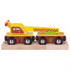 BIGJIGS TOYS Bigjigs Rail Vagón s jeřábem
