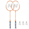 Rekreačná sada na bedminton: 2 rakety + 3 košíky + obal