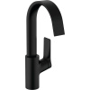 HANSGROHE Vivenis páková umývadlová batéria s otočným výtokom, s odtokovou súpravou s tiahlom, výška výtoku 209 mm, matná čierna, 75030670