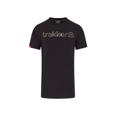 TRAKKER PRODUCTS - Tričko CR Logo T-shirt Black Camo veľ. XL
