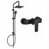 MEXEN Tord sprchový stĺp vrátane sprchovej batérie Lynx, čierny (745940200-70)