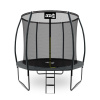 Trampolína 250 cm s vnútornou ochrannou sieťou a schodíkmi Aga SPORT EXCLUSIVE MRPU1008GREY - sivá