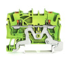 WAGO WAGO TOPJOB® S Radová svorka 2,5mm² (0,25…4mm²), zelenožltá, 2-vodičová, s tlačidlom, Push-in CAGE CLAMP®