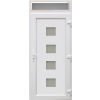 Plastové vchodové dvere jednokrídlové Modern 3 s horným svetlíkom FIX