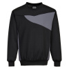 PORTWEST Mikina Crew Neck PW273 POR-PW273BZRL L Černá/šedá