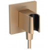 Hansgrohe Fixfit E prípojka hadice so sprchovým držiakom kartáčovaný bronz HG 26889140