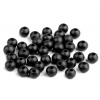 Drevené korálky Ø8 mm - čierna (500 g)